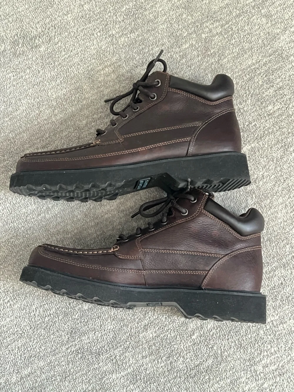 Rockport Dark Brown Leather Men’s Lace-Up Waterproof Boots Sz. 9 1/2” W